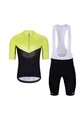 HOLOKOLO Cycling short sleeve jersey and shorts - ARROW II - black/green