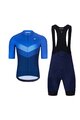 HOLOKOLO Cycling short sleeve jersey and shorts - ARROW II - blue