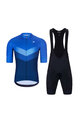 HOLOKOLO Cycling short sleeve jersey and shorts - ARROW II - blue/black