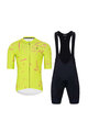 HOLOKOLO Cycling short sleeve jersey and shorts - PASSION - yellow/pink
