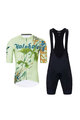 HOLOKOLO Cycling short sleeve jersey and shorts - DRAGON - orange/green