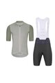 HOLOKOLO Cycling short sleeve jersey and shorts - PERFORMANCE - beige/black