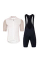 HOLOKOLO Cycling short sleeve jersey and shorts - PERFORMANCE - black/beige