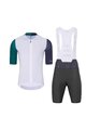 HOLOKOLO Cycling short sleeve jersey and shorts - PERFORMANCE - white/purple