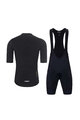 HOLOKOLO Cycling short sleeve jersey and shorts - EYELET - black