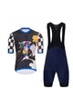 HOLOKOLO Cycling short sleeve jersey and shorts - RAPID - multicolour/black/blue