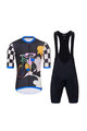 HOLOKOLO Cycling short sleeve jersey and shorts - RAPID - black/multicolour