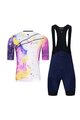 HOLOKOLO Cycling short sleeve jersey and shorts - SPLASH - purple/grey/blue