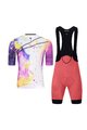 HOLOKOLO Cycling short sleeve jersey and shorts - SPLASH - multicolour/pink/purple