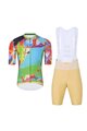 HOLOKOLO Cycling short sleeve jersey and shorts - DEER - green/beige/multicolour