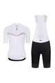 RIVANELLE BY HOLOKOLO Cycling short sleeve jersey and shorts - LEVEL UP - black/white