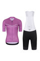 RIVANELLE BY HOLOKOLO Cycling short sleeve jersey and shorts - LEVEL UP - black/purple