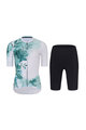 RIVANELLE BY HOLOKOLO Cycling short sleeve jersey and shorts - FLOWERY LADY - green/black