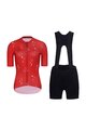 RIVANELLE BY HOLOKOLO Cycling short sleeve jersey and shorts - METTLE LADY  - red/black