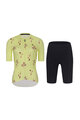 RIVANELLE BY HOLOKOLO Cycling short sleeve jersey and shorts - METTLE LADY - black/yellow