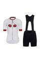 RIVANELLE BY HOLOKOLO Cycling short sleeve jersey and shorts - FRUIT LADY  - white/black/red