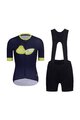 RIVANELLE BY HOLOKOLO Cycling short sleeve jersey and shorts - FRUIT LADY  - black/blue