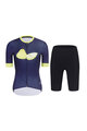 RIVANELLE BY HOLOKOLO Cycling short sleeve jersey and shorts - FRUIT LADY - black/blue