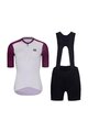 RIVANELLE BY HOLOKOLO Cycling short sleeve jersey and shorts - TECHNICAL  - white/black/bordeaux