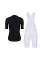 RIVANELLE BY HOLOKOLO Cycling short sleeve jersey and shorts - VICTORIOUS GOLD LADY - black/gold