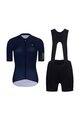 RIVANELLE BY HOLOKOLO Cycling short sleeve jersey and shorts - VICTORIOUS GOLD LADY - black/blue