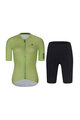 RIVANELLE BY HOLOKOLO Cycling short sleeve jersey and shorts - VICTORIOUS ELITE - light green/black