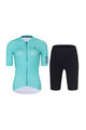 RIVANELLE BY HOLOKOLO Cycling short sleeve jersey and shorts - VICTORIOUS ELITE - turquoise/black
