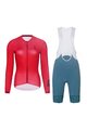 RIVANELLE BY HOLOKOLO Cycling short sleeve jersey and shorts - VICTORIOUS ELITE - green/red