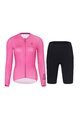 HOLOKOLO Cycling short sleeve jersey and shorts - VICTORIOUS ELITE - pink/black