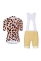 RIVANELLE BY HOLOKOLO Cycling short sleeve jersey and shorts - WILDCAT II - beige/black