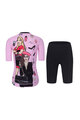 RIVANELLE BY HOLOKOLO Cycling short sleeve jersey and shorts - VOGUE - pink/black