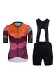 RIVANELLE BY HOLOKOLO Cycling short sleeve jersey and shorts - SERENITY  - black/red/purple
