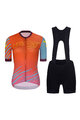 RIVANELLE BY HOLOKOLO Cycling short sleeve jersey and shorts - LESS TALK  - black/red/multicolour