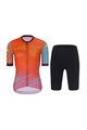 RIVANELLE BY HOLOKOLO Cycling short sleeve jersey and shorts - LESS TALK - red/black/multicolour
