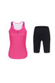HOLOKOLO Cycling short sleeve jersey and shorts - SPARK ELITE - black/pink