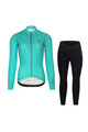 RIVANELLE BY HOLOKOLO Cycling winter set with jacket - STARLIGHT WINTER - blue/black