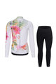 RIVANELLE BY HOLOKOLO Cycling winter set with jacket - FLOWERY WINTER - multicolour/black