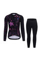 RIVANELLE BY HOLOKOLO Cycling winter set with jacket - OASIS WINTER - black/pink
