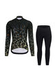 RIVANELLE BY HOLOKOLO Cycling winter set with jacket - WILDCAT WINTER - black/brown