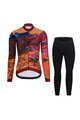 Cycling winter set with jacket - FREE WINTER - multicolour/black/orange