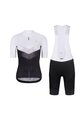 RIVANELLE BY HOLOKOLO Cycling short sleeve jersey and shorts - ARROW II - black/white