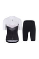 RIVANELLE BY HOLOKOLO Cycling short sleeve jersey and shorts - ARROW II - white/black