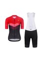 RIVANELLE BY HOLOKOLO Cycling short sleeve jersey and shorts - ARROW II - red/black