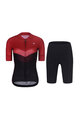 RIVANELLE BY HOLOKOLO Cycling short sleeve jersey and shorts - ARROW II - black/red