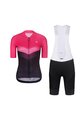 RIVANELLE BY HOLOKOLO Cycling short sleeve jersey and shorts - ARROW II - pink/black