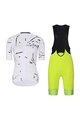 RIVANELLE BY HOLOKOLO Cycling short sleeve jersey and shorts - PASSION - white/yellow/black