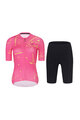 RIVANELLE BY HOLOKOLO Cycling short sleeve jersey and shorts - PASSION - yellow/pink