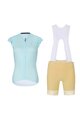 RIVANELLE BY HOLOKOLO Cycling short sleeve jersey and shorts - FLAIR - light blue/beige