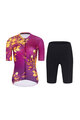 RIVANELLE BY HOLOKOLO Cycling short sleeve jersey and shorts - BAROC - yellow/purple