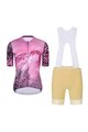 RIVANELLE BY HOLOKOLO Cycling short sleeve jersey and shorts - ROSESCAPE - beige/purple